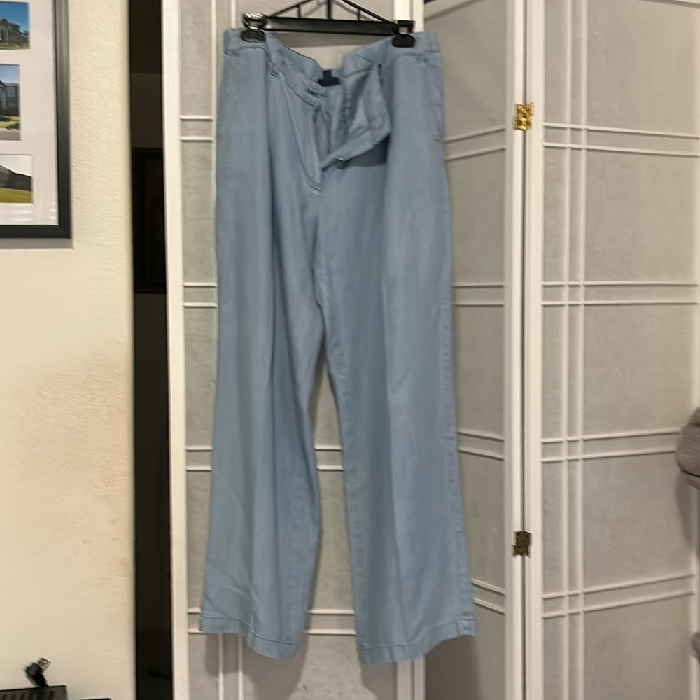 J.Jill slacks. Wide leg / pale blue.